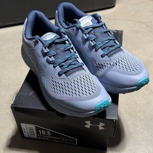 NIB Under Armour Women's Charged Bandit Trail Sneaker, Blue Heights /Downpour